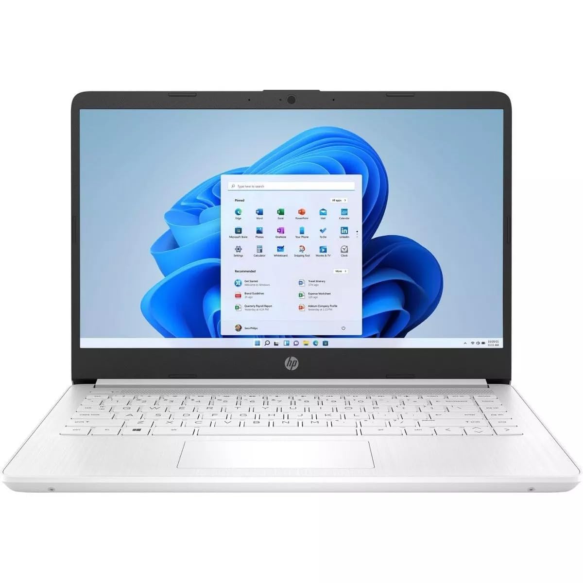 HP Stream 14” HD Laptop, Intel Celeron N4120, 16GB RAM, 128GB eMMC, Microsoft 365 with 1TB Cloud Storage,Windows 11 S, USB-C 3.0, HDMI, WIFI5, with 5ave Accessories,Silver