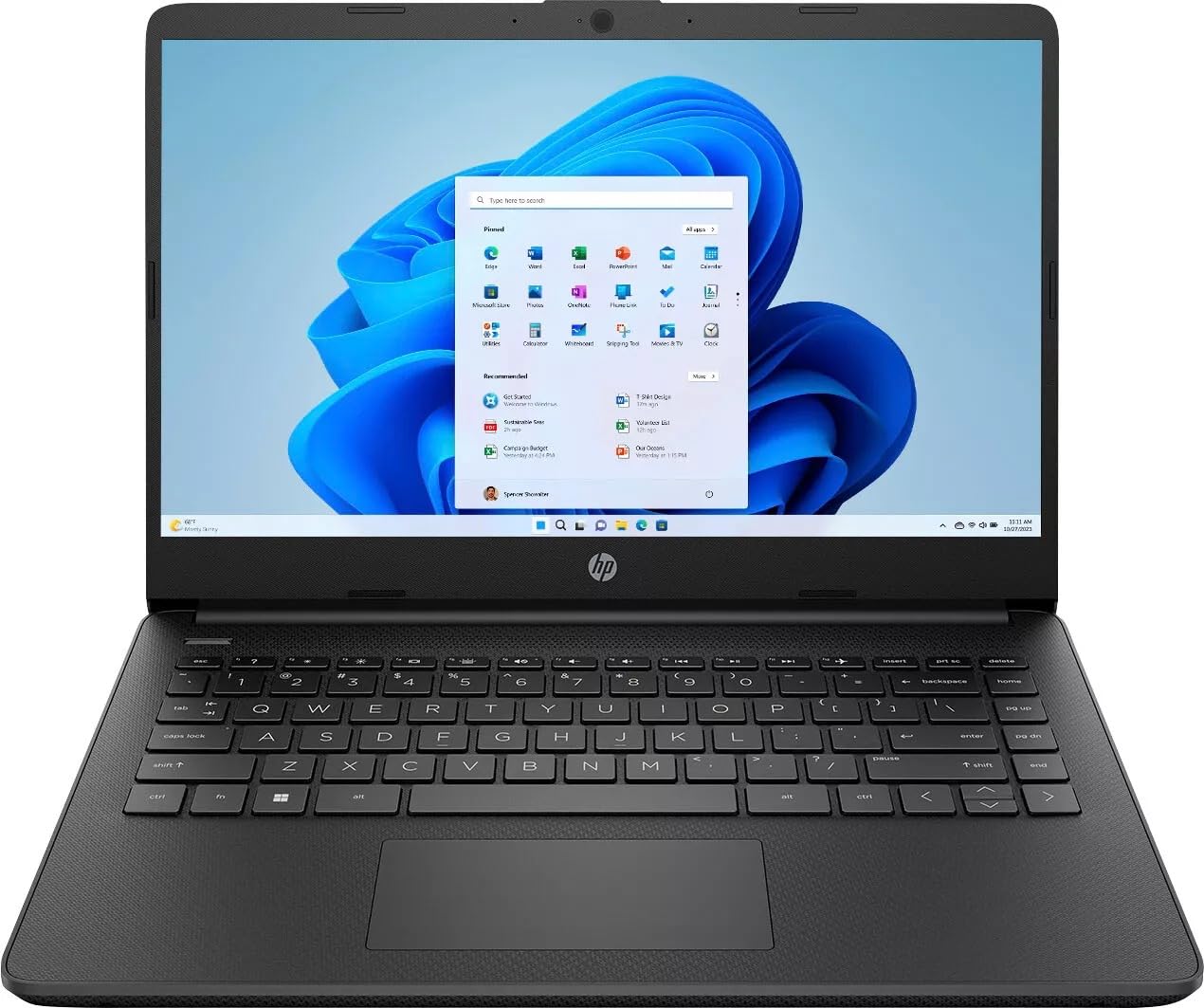 HP Stream 14” HD Laptop, Intel Celeron N4120, 16GB RAM, 128GB eMMC, Microsoft 365 with 1TB Cloud Storage,Windows 11 S, USB-C 3.0, HDMI, WIFI5, with 5ave Accessories,Silver