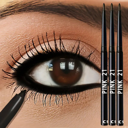 3pcs Waterproof Black Eyeliner Pencils.