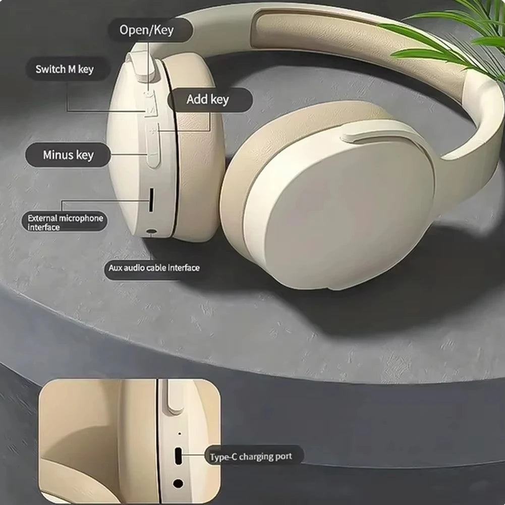 Xiaomi Wireless Headphones P2961 Bluetooth 5.3 Over-ear Earphone For Samsung iPhone Stereo Hifi Headset Game Earbuds With Mic