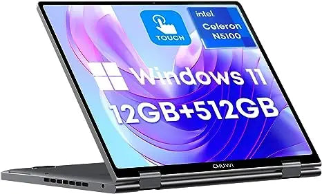 CHUWI MiniBook X Laptop Tablet 2 In 1 Intel N150 CPU 10.51" FHD IPS Screen 12GB LPDDR5 512G SSD Windows 11 Notebook 1200*1920