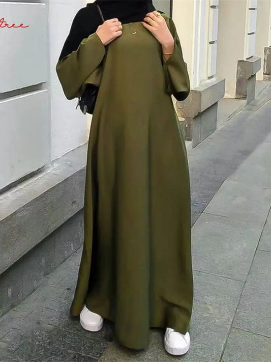 Fashion Satin   Abayas For Women.