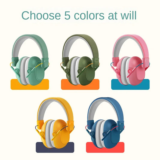 A children's anti-noise earmuffs aircraft decompression learning drum set noise-cancelling headset with soundproof headphones