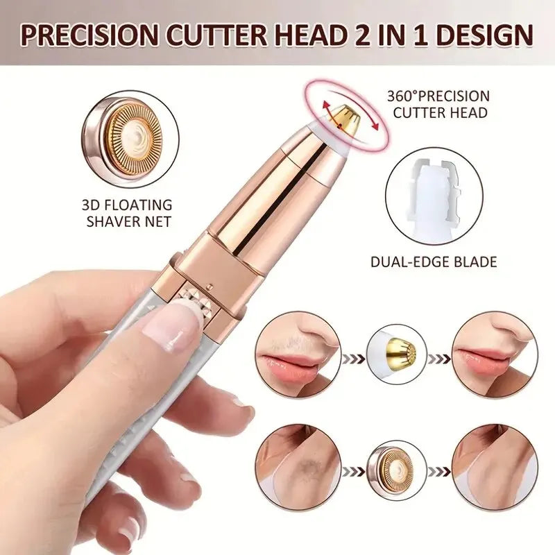 Eyebrow Razor and Hair Shaver with LED Light .